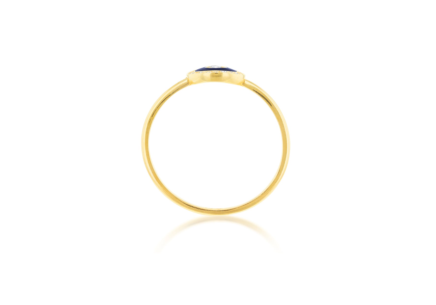 9ct Yellow Gold 0.05ct & 0.19ct Diamond Halo Ring