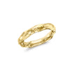 9ct Yellow Gold Faceted Organic Band Ring