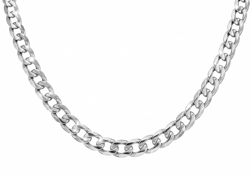 Sterling Silver 150 Diamond Cut Curb Chain