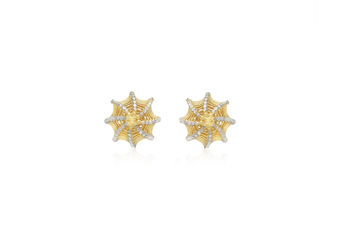 9ct 2-цветни златни обеци тип чадър