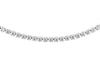 9ct White Gold White Zirconia Flexible Tennis Necklace