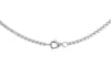 9ct White Gold White Zirconia Flexible Tennis Necklace