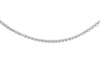 9ct White Gold White Zirconia Flexible Tennis Necklace