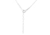 9ct White Gold Infinity Necklace
