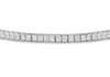9ct White Gold Square Zirconia Tennis Bracelet