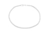 9ct White Gold Zirconia Flexible Tennis Bracelet
