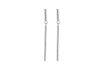 9ct White Gold Nunchaku Drop Stud Earrings