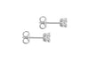 9ct White Gold 0.15ct Diamond Cluster Stud Earrings
