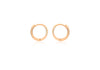 9ct Rose Gold Band Huggy Hoop Earrings