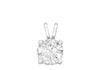 9ct White Gold 0.50ct Round Diamond Solitaire Pendant