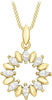 9ct Yellow Gold Zirconia Wreath Pendant