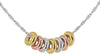 Sterling Silver 3-Tone Gold Plated Prince of Wales Chain Necklace
