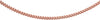 9ct Rose Gold 40 Diamond Cut Curb Chain