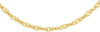 9ct Yellow Gold Diamond Cut Rope Necklace