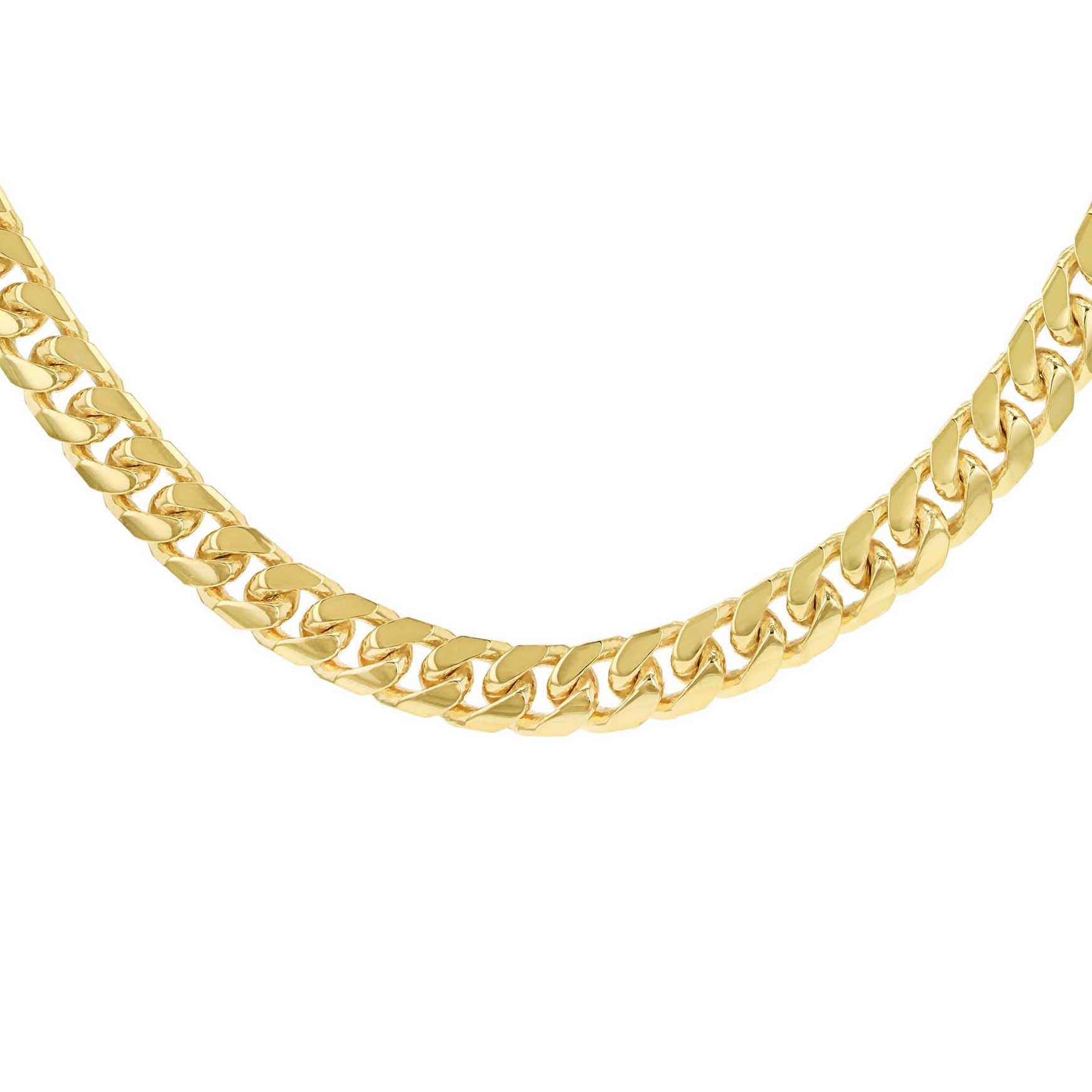 14ct Yellow Gold 140 Round Chunky Curb Chain