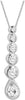 Sterling Silver Graduated Zirconia Journey Pendant with Pear Drop