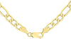 9ct Yellow Gold 120 Diamond Cut Figaro Chain