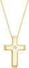 Висулка с диамантен кръст от 9ct бяло злато 0,01ct