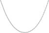 9ct White Gold 20 Slim Prince of Wales Chain