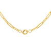 18ct Yellow Gold Knot & Paperlinks Chain Necklace