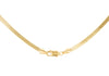 18ct Yellow Gold Herringbone Chain Necklace
