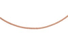 18ct Rose Gold 25 Diamond Cut Slim Curb Chain