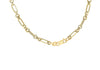 9ct Yellow Gold Diamond Cut Paperclip Chain Necklace