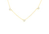 18ct Yellow Gold Mother Of Pearl Heart Petal Necklace