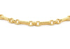 18ct Yellow Gold Round Bar & Round Links Belcher Bracelet