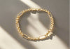 18ct Yellow Gold Paper Chain Belcher Links Bracelet