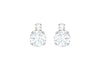 9ct Gold Double Zirconia Stud Earrings