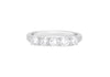 18ct White Gold 1.00ct Diamond Five Stone Half-Eternity Ring