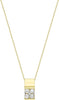 9ct Yellow Gold 0.19ct Oblique Diamond Pendant