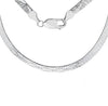 Sterling Silver Cleopatra Diamond Etched Necklace