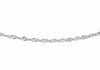 Sterling Silver 40 Diamond Cut Twist Curb Chain