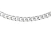 Sterling Silver 130 Diamond Cut Panza Curb Chain