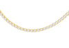 Sterling Silver Rhodium White Zirconia Tennis Necklace