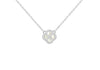 Sterling SIlver Clover Mother Of Pearl Zirconia Pendant