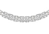 Sterling Silver Graduated Byzantine Chain Necklace