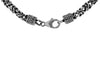 Sterling Silver Oxidized Byzantine Chain Necklace