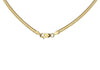 Yellow Gold Plated Sterling Silver Diamond Cut Graduated Cleopatra Necklace
