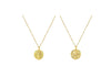 Gold Plated Sterling Silver Roman Coin Reversible Pendant Necklace
