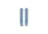 Sterling Silver Sky Blue Zirconia Box Earrings