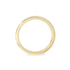 Gold Plated Silver 0.17ct Diamond Half Eternity Ring