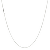 9ct White Gold 12 Gauge Ultra-Slim Venetian Adjustable Box Chain