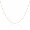 9ct Yellow Gold 25 Diamond Cut Ultra-Slim Adjustable Curb Chain