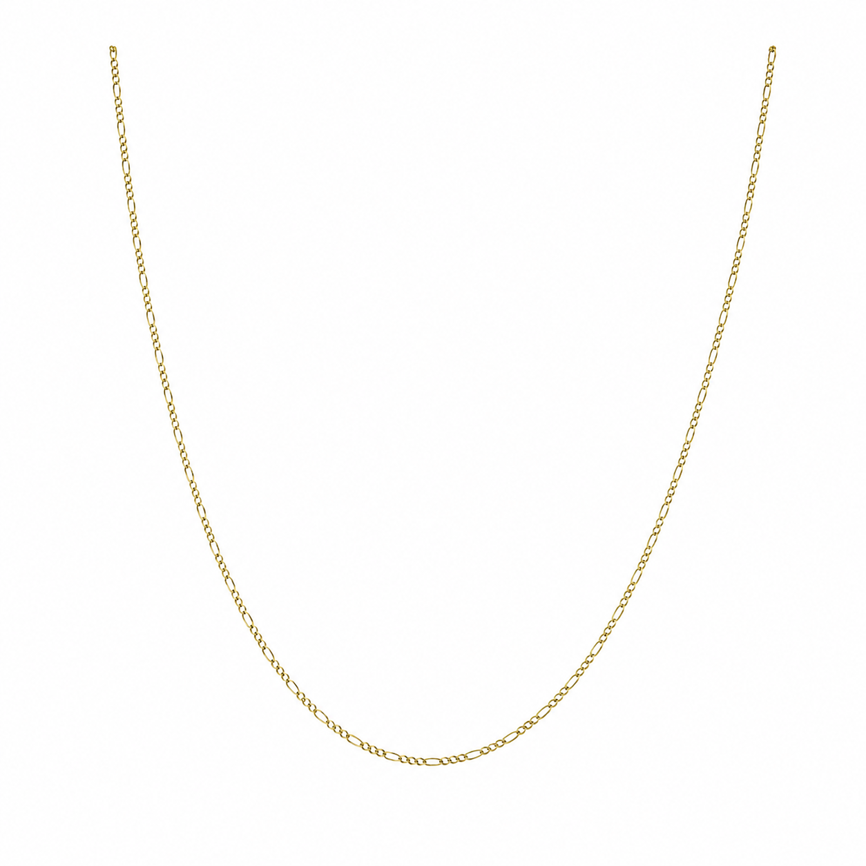 9ct Yellow Gold 60 Gauge Figaro Chain