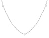 Sterling Silver Twist 5mm Ball Necklace