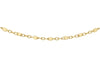 9ct Gold Yellow Gold Cube Link Trace Chain