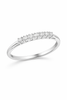 Platinum 0.15ct Diamond 7-Stone Half-Eternity Ring